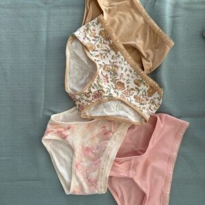 Lucky Brand Kids Underwear Set - Floral, Pink, Tan